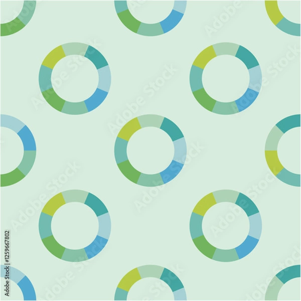 Fototapeta seamless background with circles