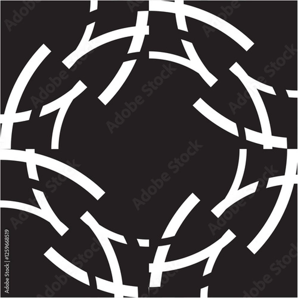 Fototapeta Seamless fabric of geometric pattern, like illustration. Suit for package design, wallpaper, fashion print, Housing wallpaper, arty-crafty.