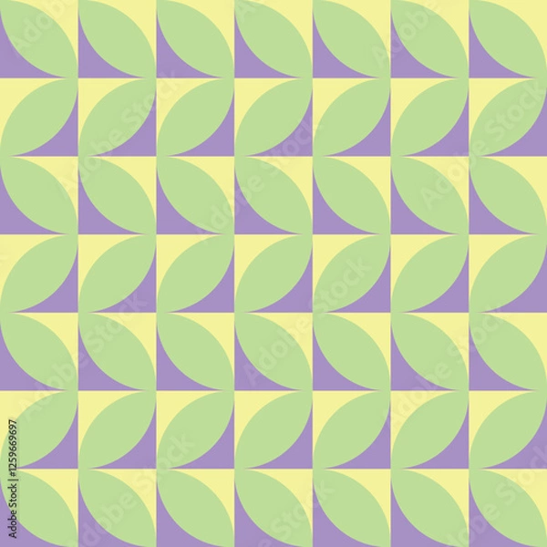 Fototapeta Seamless fabric of geometric pattern, like illustration. Suit for package design, wallpaper, fashion print, Housing wallpaper, arty-crafty.

