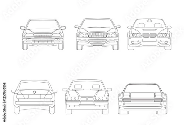 Fototapeta Cars are one of the most popular and favorite vehicles that are always driven by many people