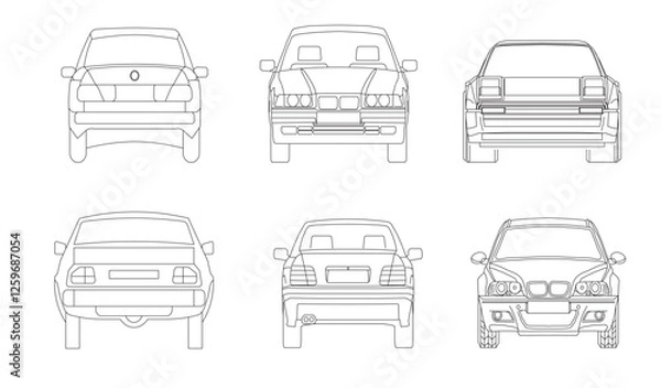 Fototapeta Cars are one of the most popular and favorite vehicles that are always driven by many people