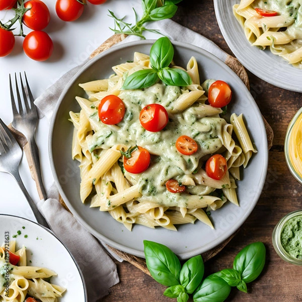 Obraz pasta with tomato sauce