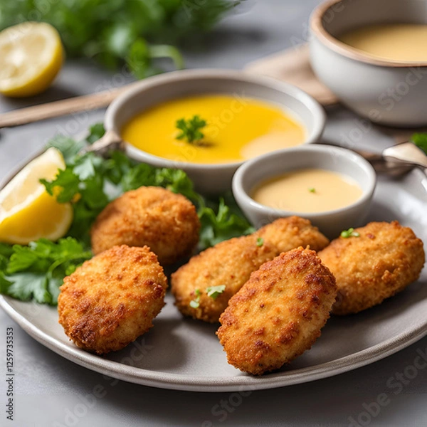 Obraz fried chicken nuggets