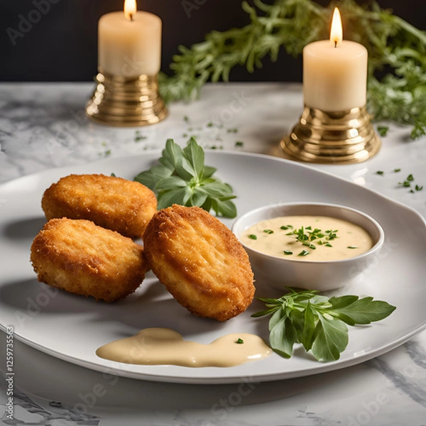 Obraz roasted potatoes with rosemary