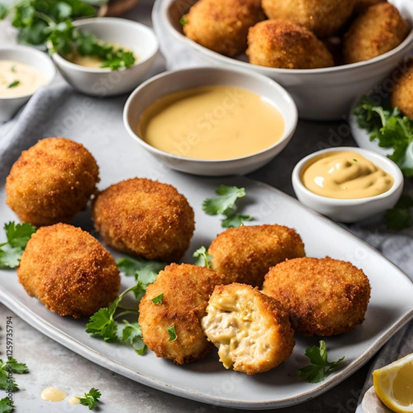 Obraz breaded chicken nuggets