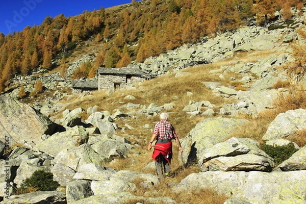 Obraz Verlassene Walseralpe Crespallo