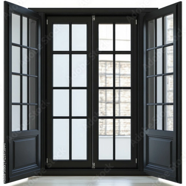 Fototapeta Glass Window Isolated