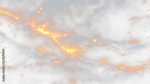 Fototapeta a black and orange background with a lot of small stars