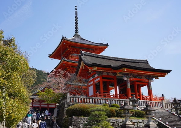 Obraz 京都府京都市の東山区に鎮座する清水寺