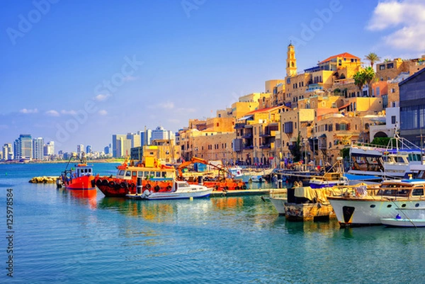 Fototapeta Stary miasteczko i port Jaffa, Tel Aviv miasto, Izrael