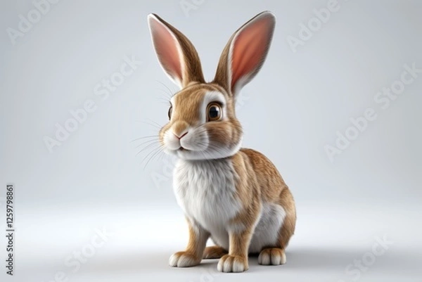 Fototapeta araffe sitting on a white surface with a gray background
