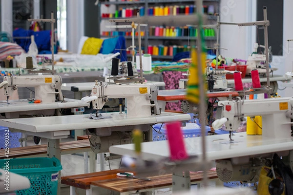 Obraz fabryka odzieży