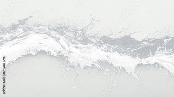 Fototapeta black paint splashing on white background