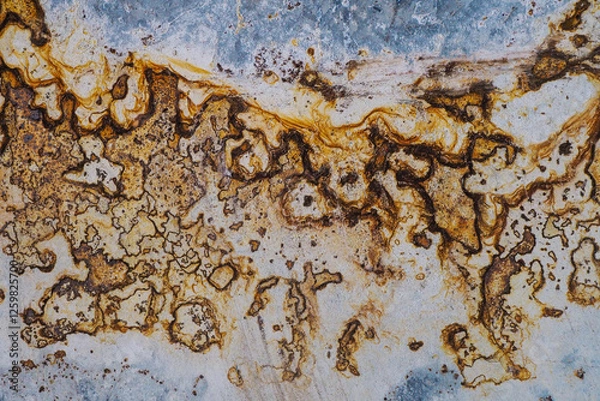 Fototapeta Rusty Metal Surface - Abstract Corrosion Texture