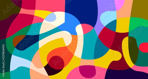 Fototapeta Vector colorful abstract psychedelic liquid and fluid background pattern	
