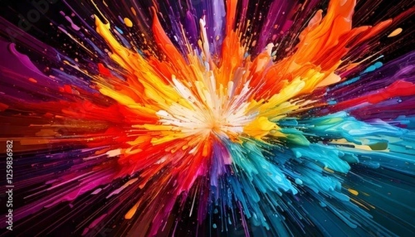 Fototapeta Holi themed Abstract background
