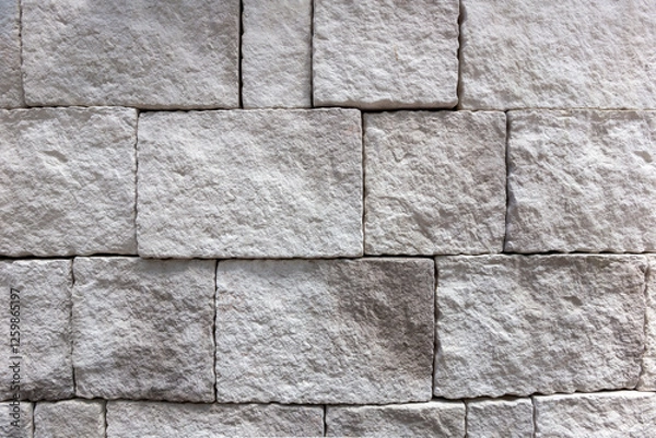Obraz  Gray stone wall