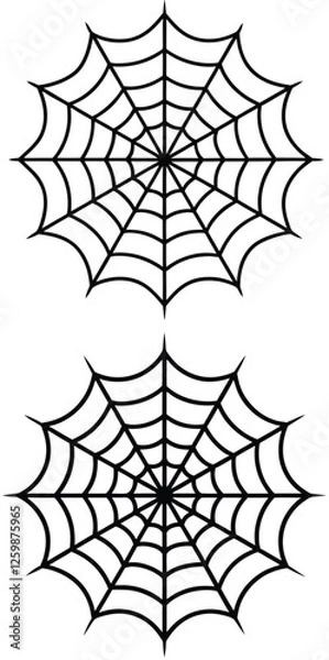 Obraz Spider web net illustration design