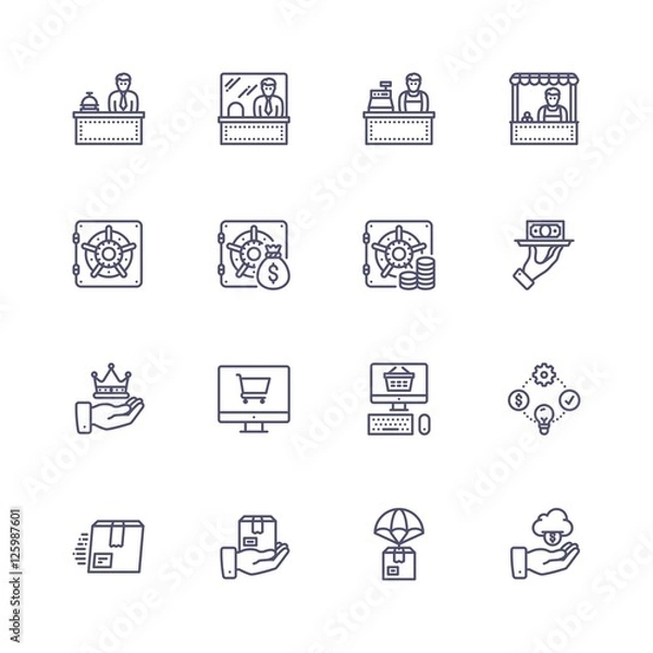 Obraz Business icons