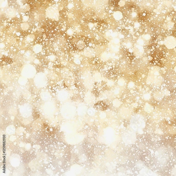 Fototapeta Abstract background with defocused lamps with golden lighting with bokeh effect