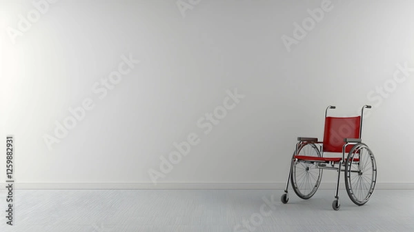 Obraz wheelchair in the room