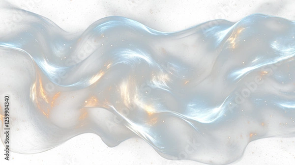 Fototapeta a very large white wave