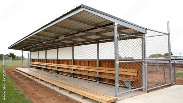 Fototapeta Baseball Dugout Shelter