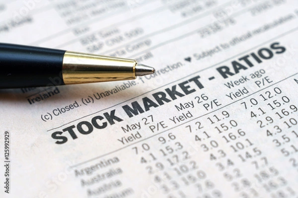 Obraz Stock market report