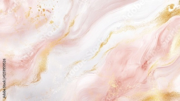 Obraz Pink and gold abstract marble texture background