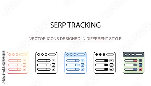 Fototapeta Serp Tracking icon design with white background stock illustration