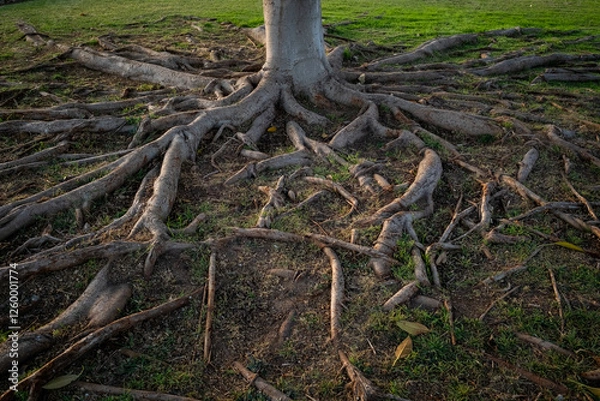 Obraz roots of a tree