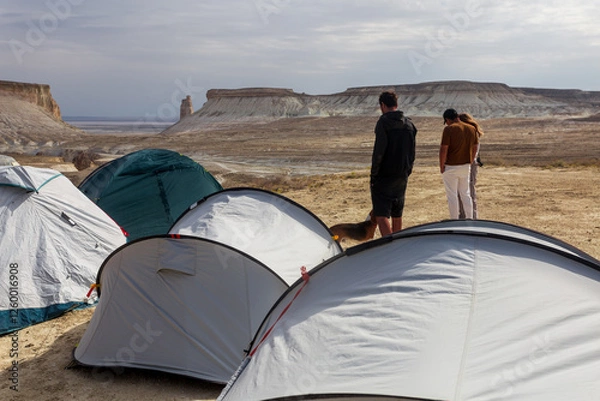 Fototapeta Tent camp