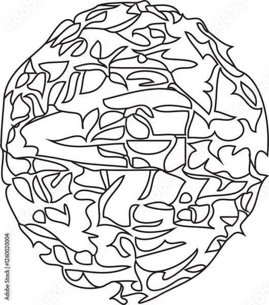 Fototapeta Geometric shape icon vector