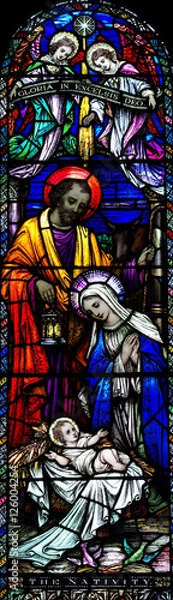 Obraz The Nativity in stained glass