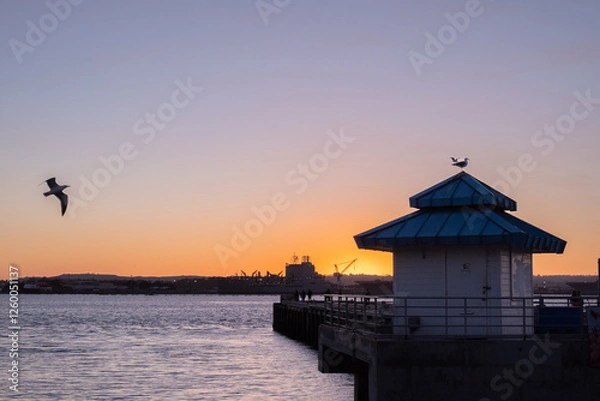 Fototapeta Sunset San Diego bay
