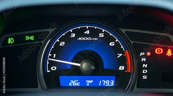 Fototapeta engine tachometer