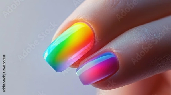 Fototapeta Colorful Nail polish pattern background,Bottles of nail polish, each containing liquid cosmetics,Set colors nail polish isolated on color background,beauty,fashion concept,space for text.
