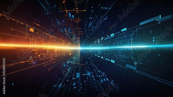 Fototapeta Creative inovative technology background