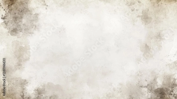 Fototapeta Vintage Parchment Texture with Subtle Watercolor Washes and Aged Edges Adding an Artistic and Nostalgic Touch to Your Creative Design Projects