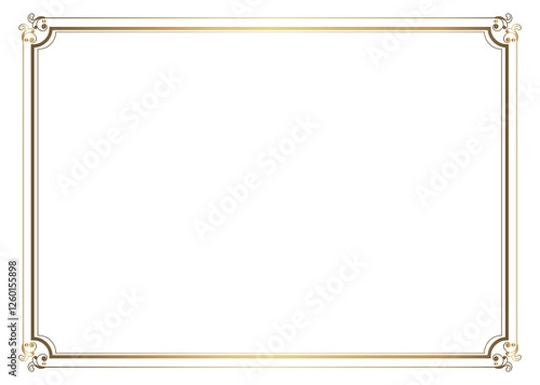 Obraz classic-golden-border-vector