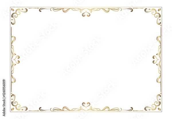 Obraz classic-golden-border-vector