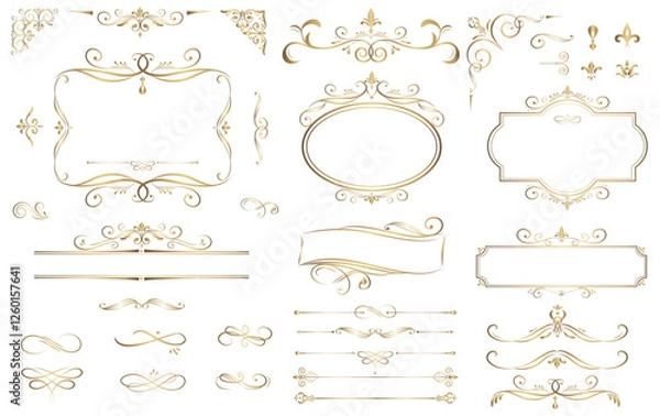 Obraz collection-set-label-ornament