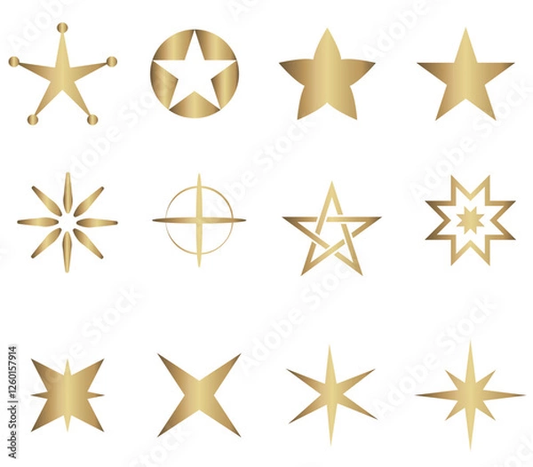 Obraz collection-star-different-type