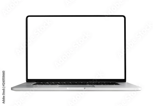 Fototapeta Modern computer,laptop with blank screen background.not ai generated