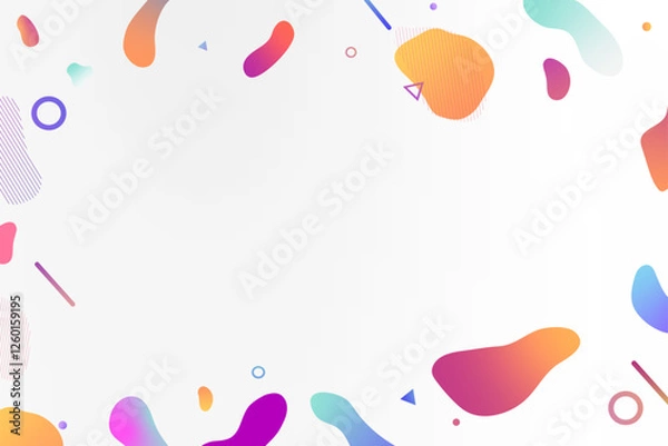 Obraz colorful-abstract-frame-template-vector