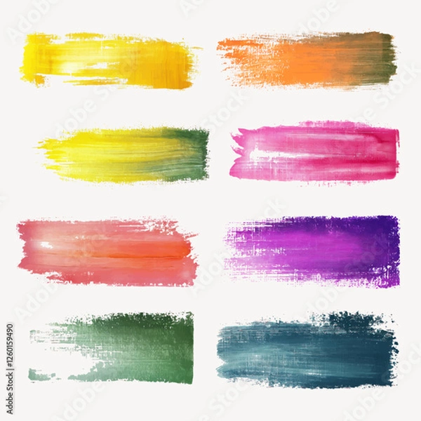 Obraz colorful-brush-strokes-canvas