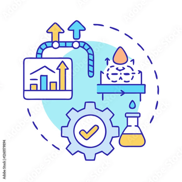 Obraz upstream operations icon, upstream operations vector illustration-simple illustration of upstream operations, perfect for upstream operations logos and icons