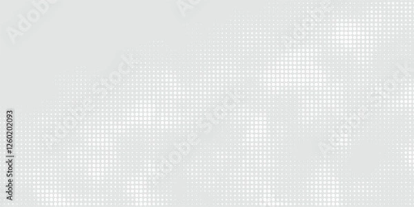 Fototapeta Dot white gray wave light technology texture background. Abstract big data digital concept.eps 10