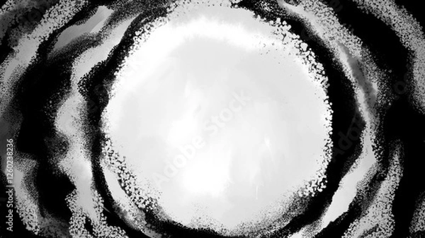 Obraz もやもやしたダークな暗雲の不吉なホラー漫画風背景