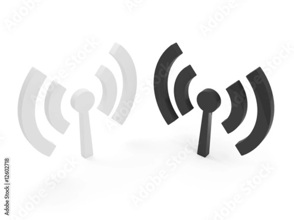 Obraz Isolated wi fi (wireless) icons